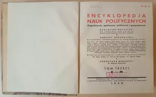 Strona tytułowa Encyklopedji nauk politycznych