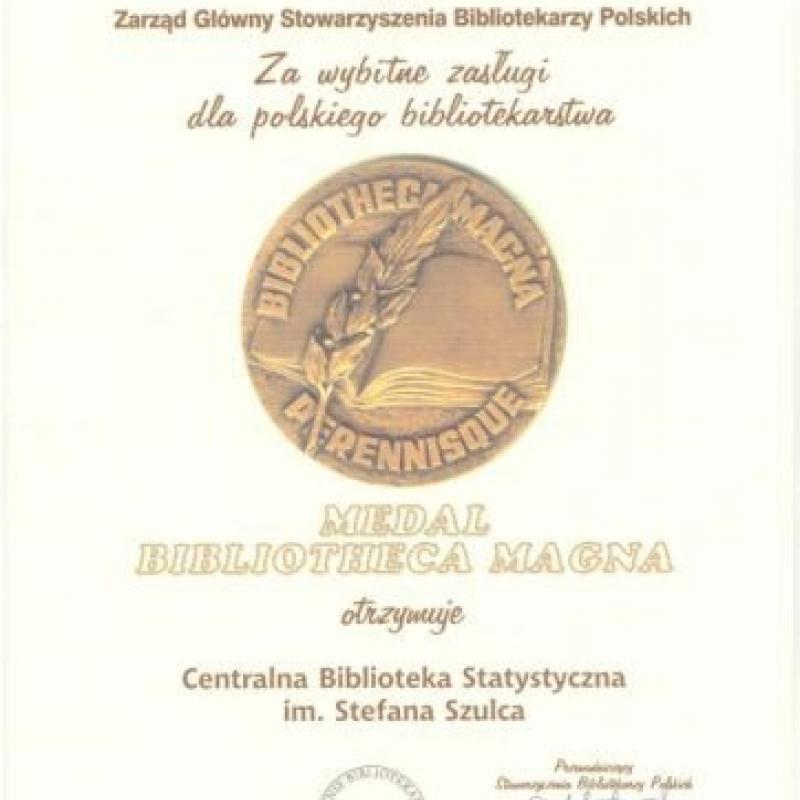 Powiększ obraz: Medal za wybitne zasługi.