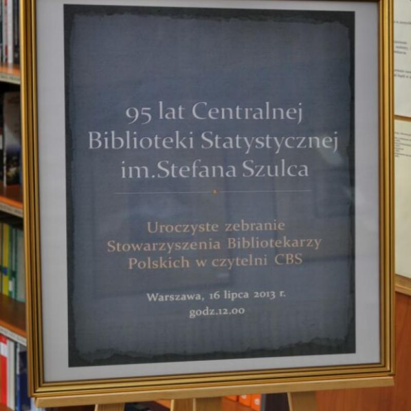 Powiększ obraz: Plakat Uroczyste zebranie SBP z okazji 95 lat CBS