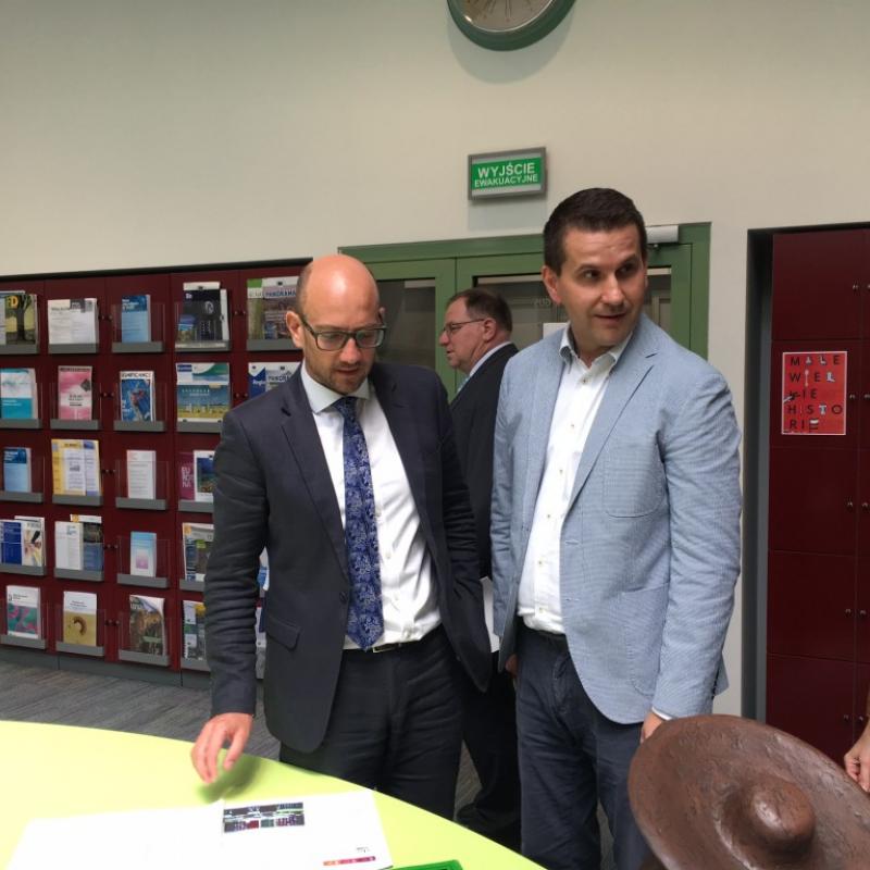 Powiększ obraz: Wizyta Prezesa Urzędu Statystycznego Malty w CBS