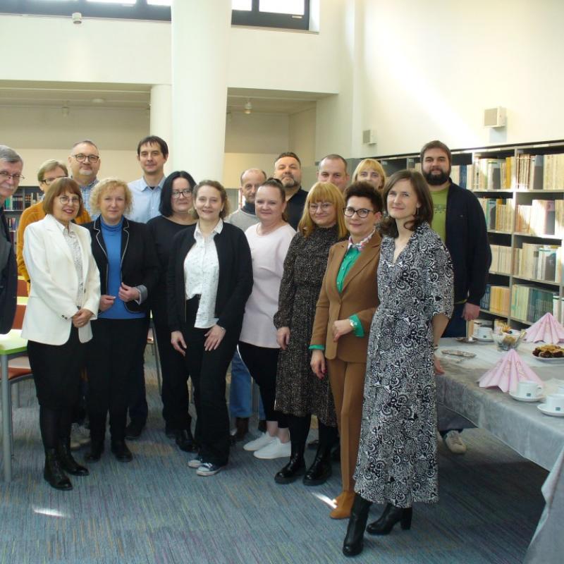 Powiększ obraz: Pożegnanie wieloletniej Dyrektor Centralnej Biblioteki Statystycznej dr. B. Łazowskiej