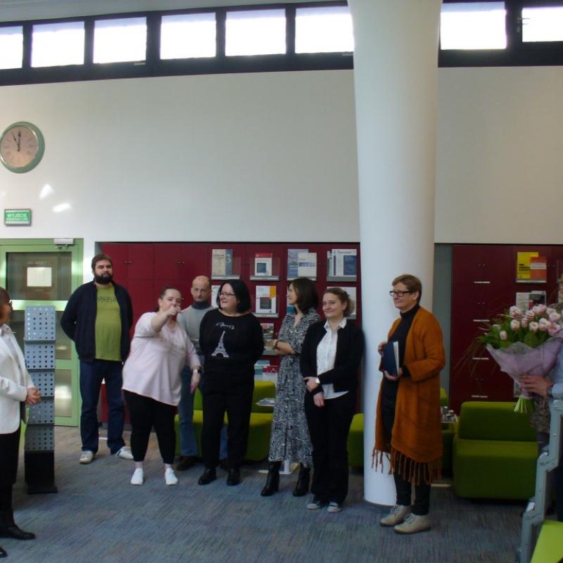 Powiększ obraz: Pożegnanie wieloletniej Dyrektor Centralnej Biblioteki Statystycznej dr. B. Łazowskiej