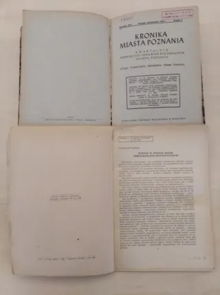 Powiększ obraz: Publikacje z wynikami spisu mieszkań w Poznaniu z 1946 r.