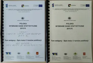 Powiększ obraz: Publikacje zapisane alfabetem Braille'a