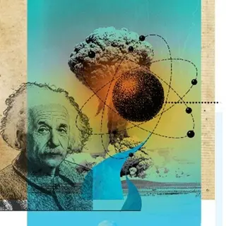 Powiększ obraz: Obraz z portretem Alberta Einsteina